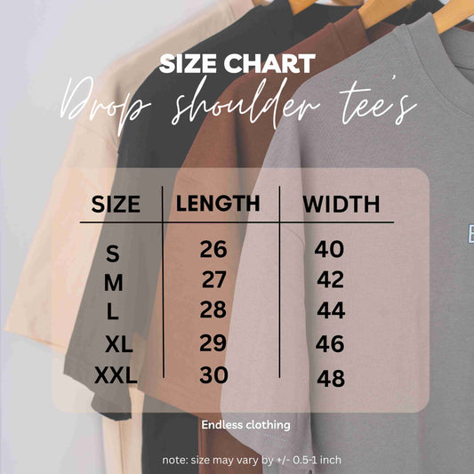 Drop Shoulder Solid T-Shirt - Beige