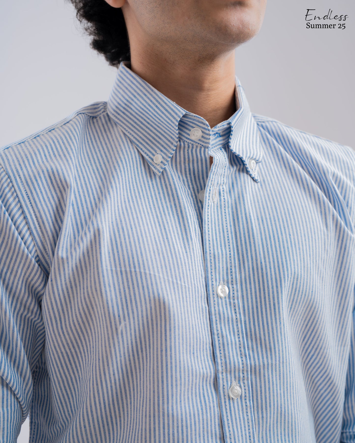 Full Sleeve Shirt - Sky Stripes